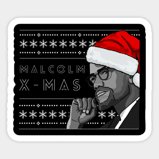 Holiday Sweater: Malcolm X-Mas Sticker